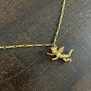 Kirk’s Folly Gold Angel Cherub Necklace